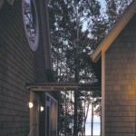 Washington Island House breezeway, evening view