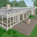 Deerpath Farm Solar house back deck